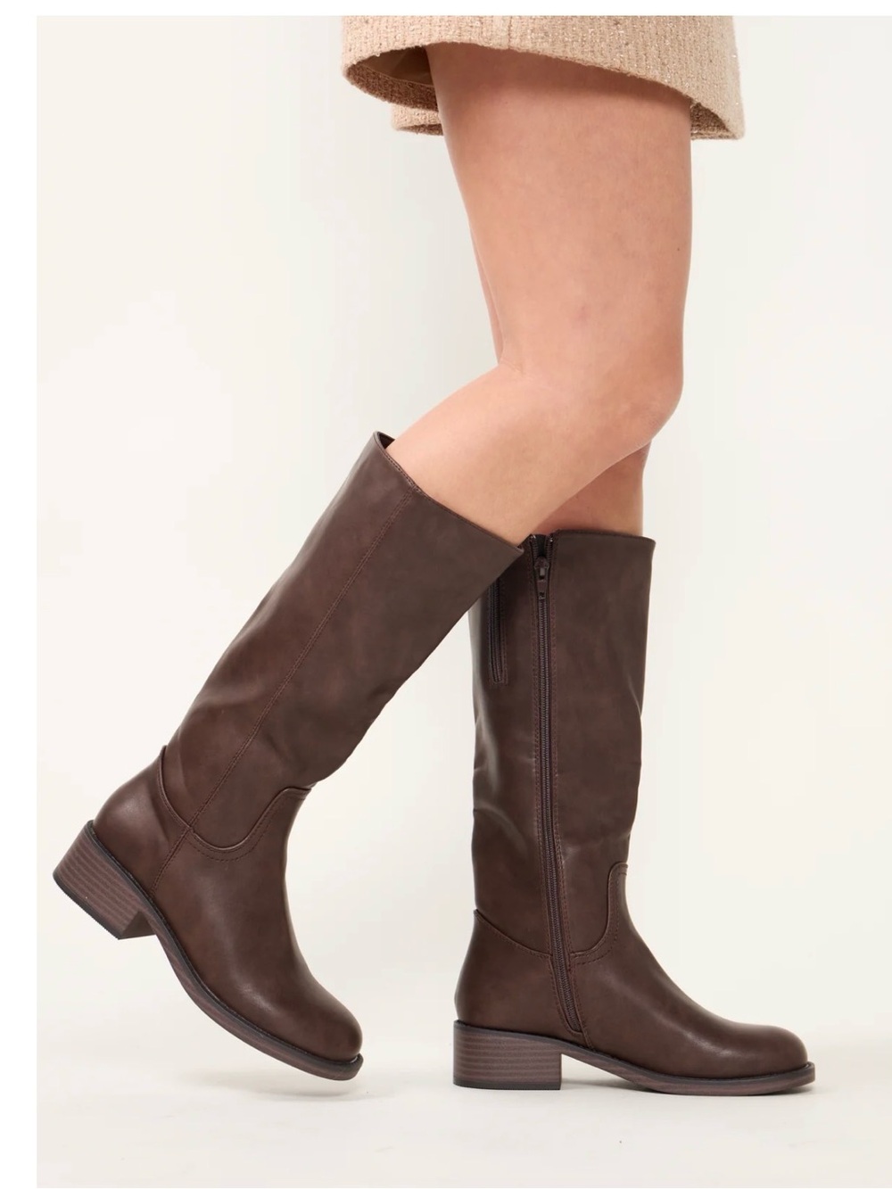 Pierre Dumas Tall Brown Riding Boots